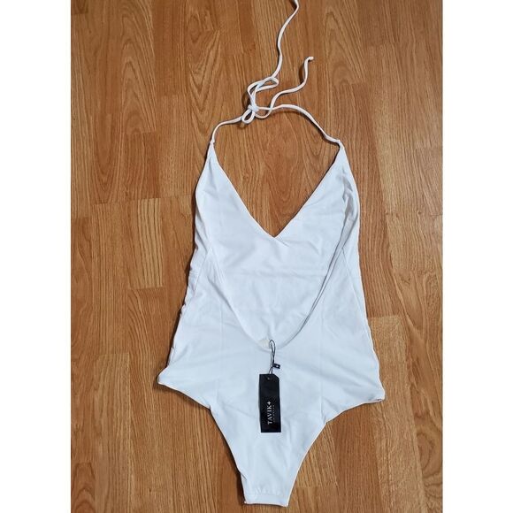 Tavik Chase One Piece Swimsuit sz Small in White - Picture 7 of 13
